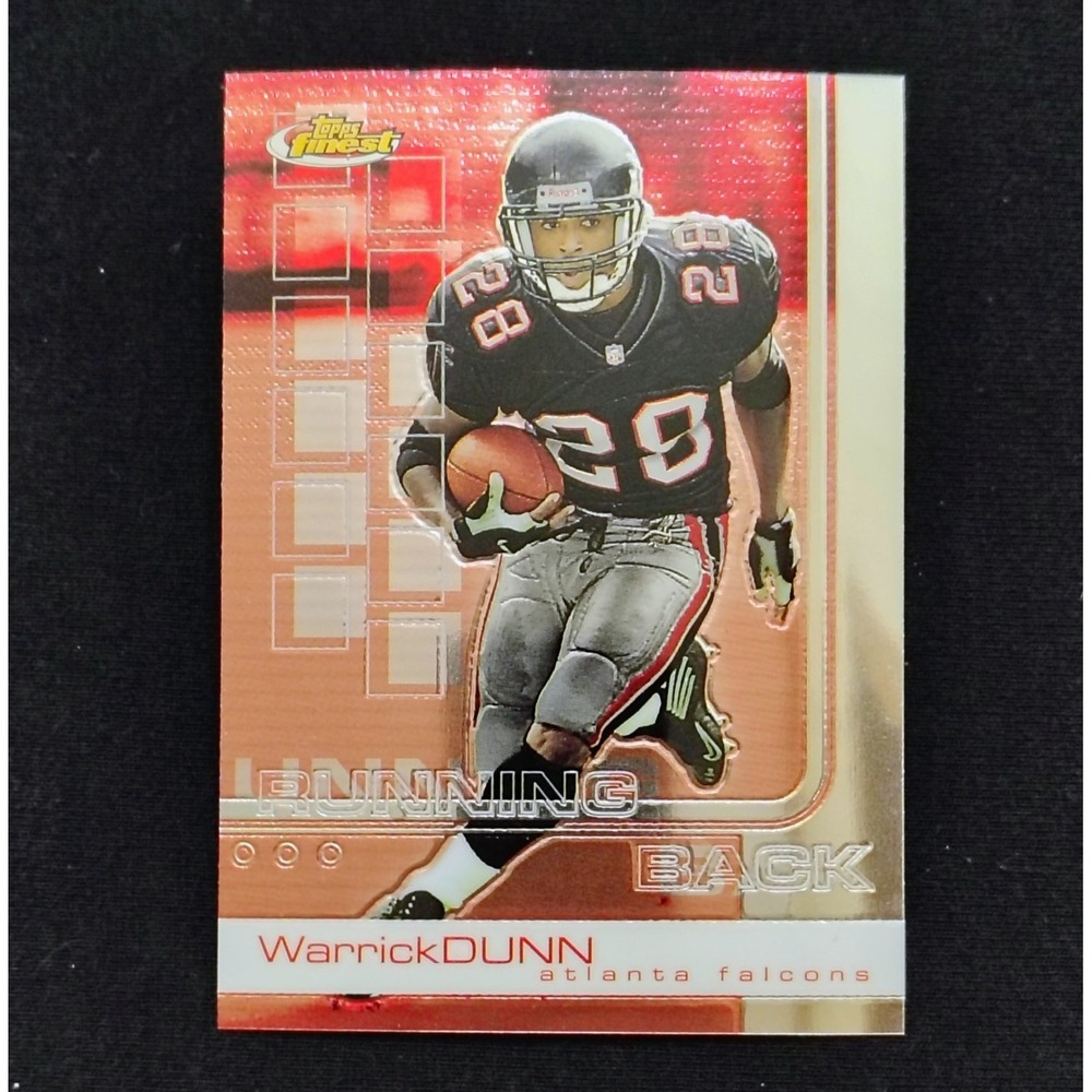 2002 TOPPS FINEST #35 WARRICK DUNN Atlanta Falcons  NFL FOOTBALL CARD